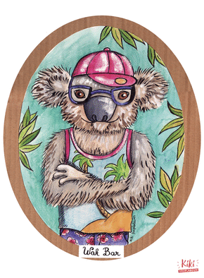Carte nature, vacances, paysages et animaux Le Koala Wak Bar